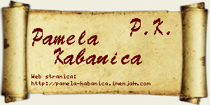 Pamela Kabanica vizit kartica